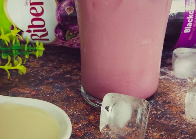 Resepi Ribena susu ala vitagen yang Cepat