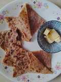#CP# Paratha stuffed with raw singhada