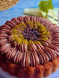 عکسی از دستور کیک گردو و نسکافه