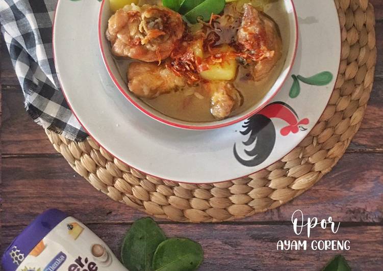 Resep Populer Opor Ayam Goreng (Fiber Creme) Enak dan Sehat