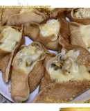 Арабские блинчики с курицей и грибами