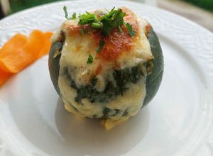 Una foto de Zapallitos Italianos Rellenos 😋