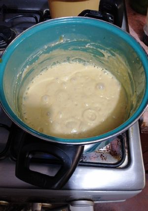 Una foto de Crema pastelera caribeña