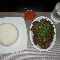 A picture of Dry fry chicken liver n gizzards#Weekly Jikoni Challenge.