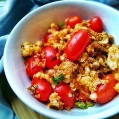 A picture of Stir Fried Eggs & Tomatoes.