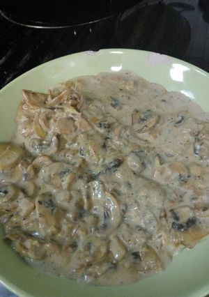 Una foto de Crema de champiñones