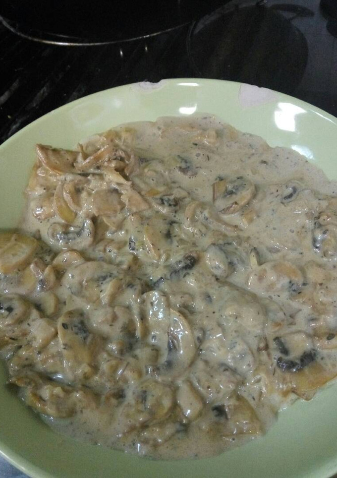 Una foto de Crema de champiñones