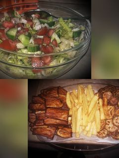 صورة لوصفة مقالي مشكلة مع سلطة 😋😋