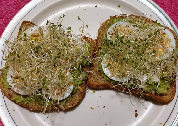 Avocado Toast Con Huevo Duro Receta De LuzMa SG Cookpad