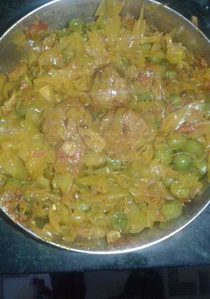 वेज सोयाबीन और पत्ता गोभी सब्जी (Veg soyabeen & cabbage sabji recipe in hindi) रेसिपी मुख्य फोटो