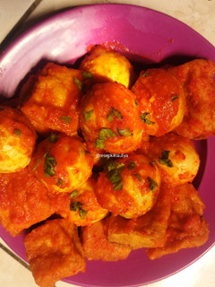 Foto resep Balado tahu & telur😋