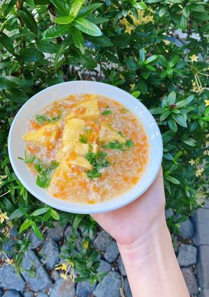 Hình của món Trứng hấp sốt tôm thịt cho bé.