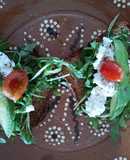 Tostadas de arúgula 🌱🍞