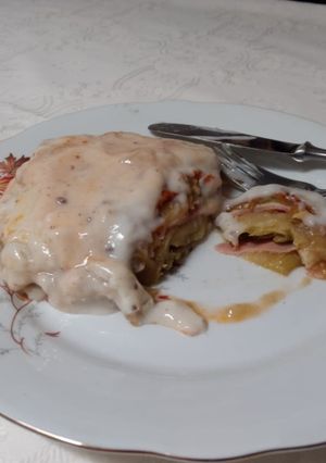 Una foto de Pastel de Berenjenas