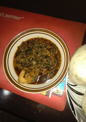 A picture of Egusi soup.