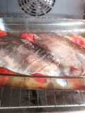 Bonito al horno con guarnición
