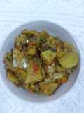 Potato with spring onion