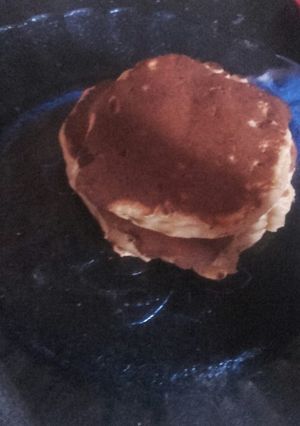 Una foto de Hotcakes de manzana