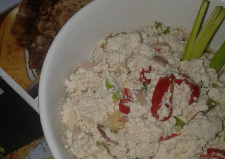 Oseng tahu hancur