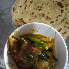 A picture of Kerala style mutton curry.