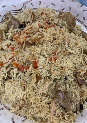 صورة لوصفة مقلوبة لحم 🍖