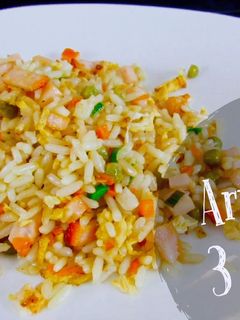 Una foto de Arroz 3 delicias | arroz chino