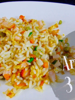 Una foto de Arroz 3 delicias | arroz chino