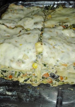 Una foto de Lasaña vegetariana