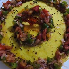 A picture of Dhokla cake.