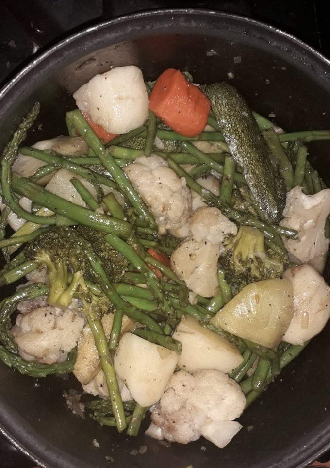 Una foto de Verduras salteadas facilitas