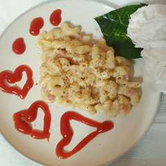 A picture of Macaroni Carbonara Simpel dan Ngejuu.