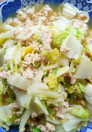 รูปของ ผัดผักกาดขาวหมูสับ คลีน