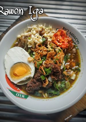 Foto resep Rawoga "Rawon Iga"