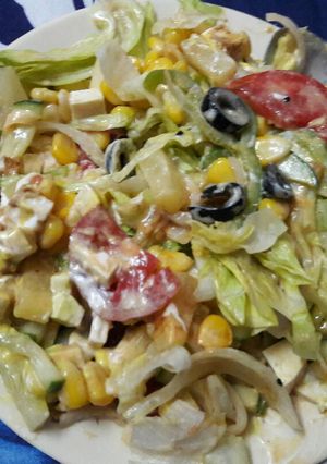 A picture of Russian salad.