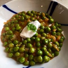 Peas Paprikash With Nokedli A picture of Peas Paprikash With Nokedli.