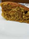 "Queque sobrado" (de mantequilla de maní con granola)