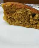 "Queque sobrado" (de mantequilla de maní con granola)