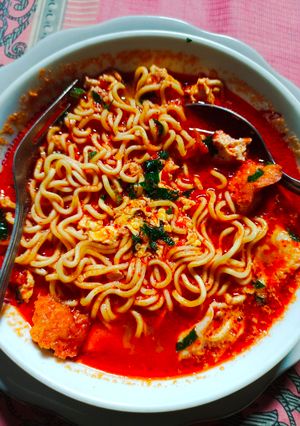 Foto resep Mie Instan Kuah Pedas