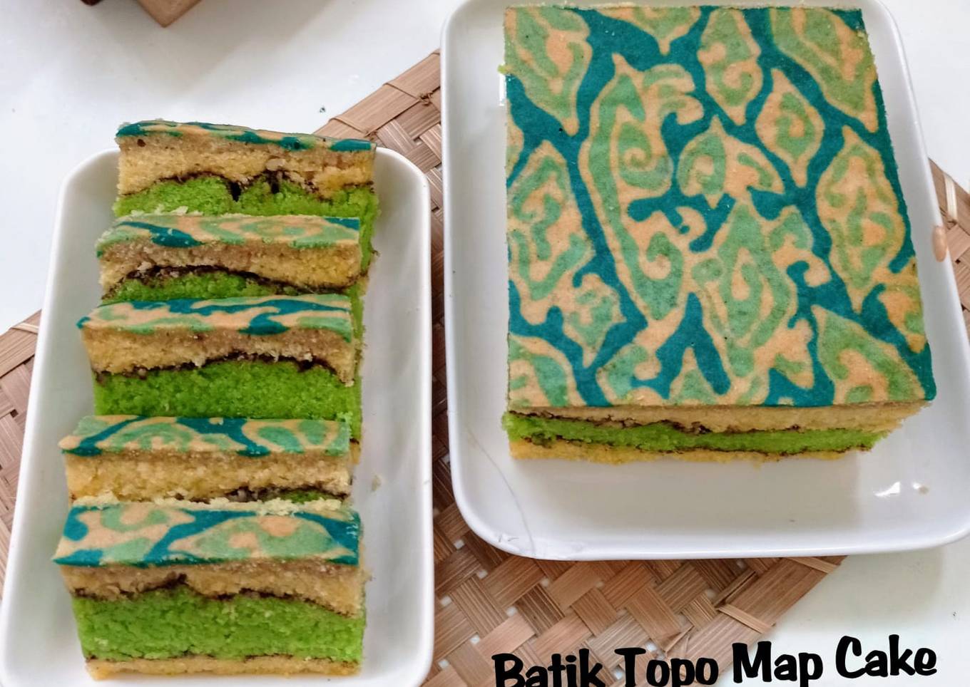 Batik Topo Map Cake