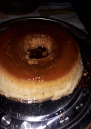 Una foto de Flan casero de vainilla