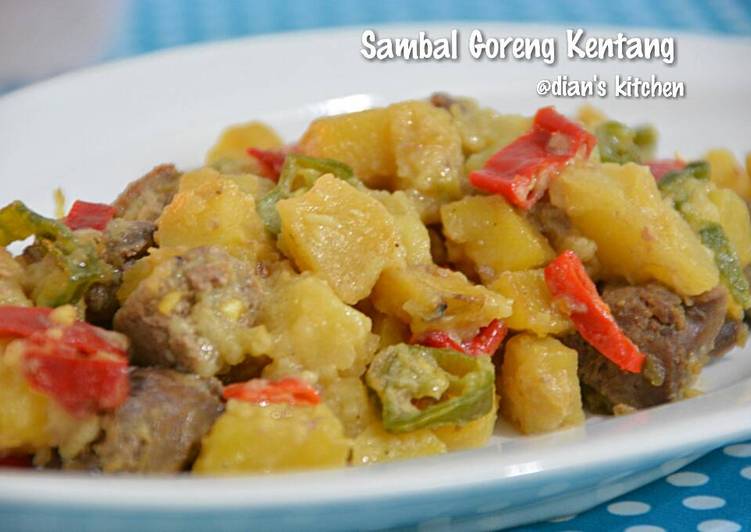 Sambal Goreng Kentang Hati Ayam (versi nyemek)