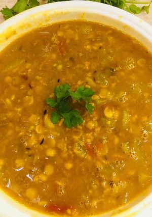 A picture of Chana dal lauki.