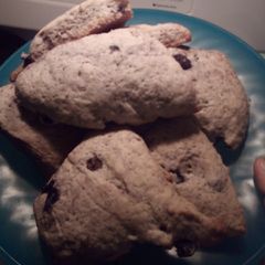 A picture of Blueberry scones.