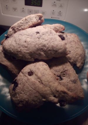 A picture of Blueberry scones.