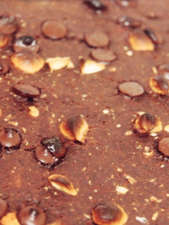 Una foto de Brownie de calabaza vegano