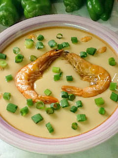 鮮蝦蒸蛋(電鍋版) 的食譜成品照片