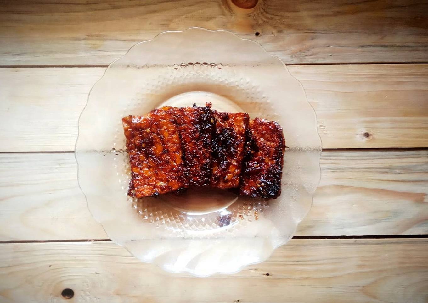 Tempe bakar pedas manis