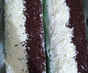 Masakan Populer Bolu pandan vanila kukus buat hantaran Enak Sempurna