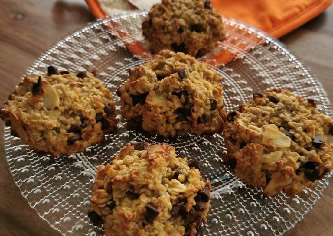 Recette Savoureux Cookie healthy aux flocons d'avoine et chocolat