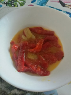 Una foto de Pimientos caramelizados